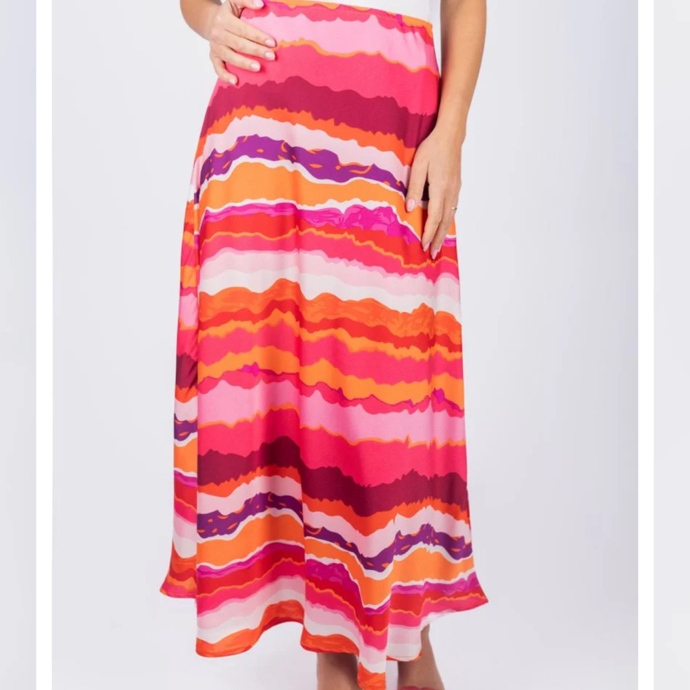 Yakira Bella Dakota Skirt in Red Multi